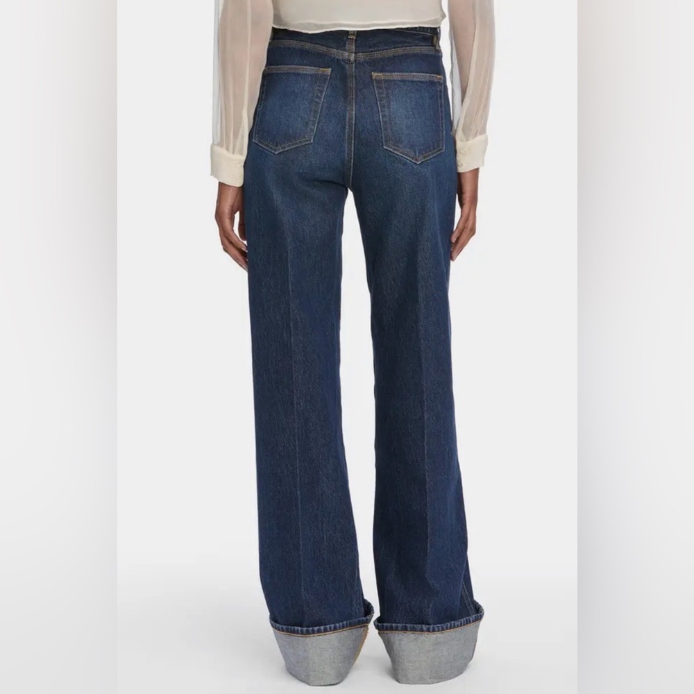 Frame Denim Dark Blue Flare Jeans - Picture 2 of 9